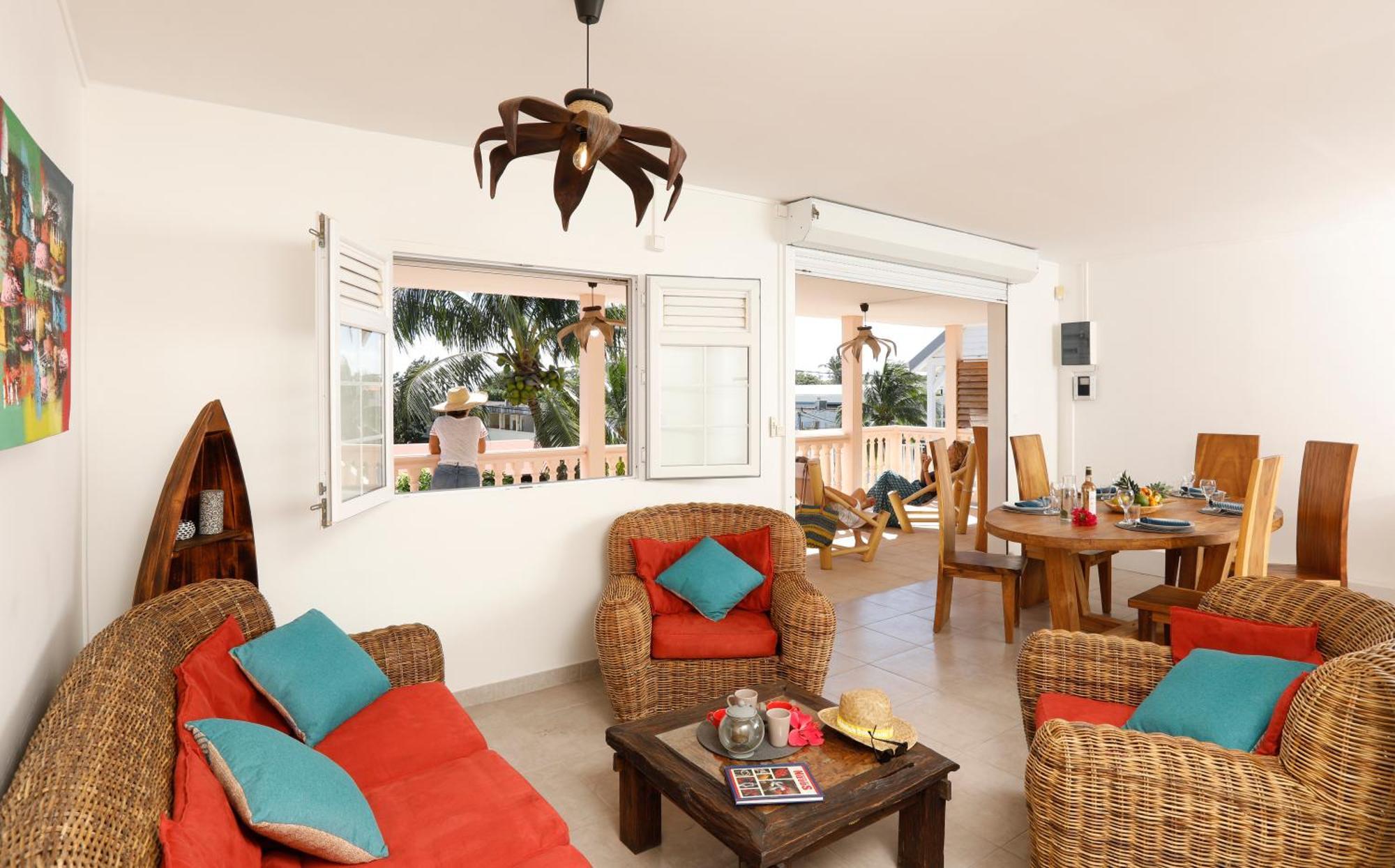 Villa Kanelle, F4, commerces et plage à 100m, Le Diamant Exterior foto